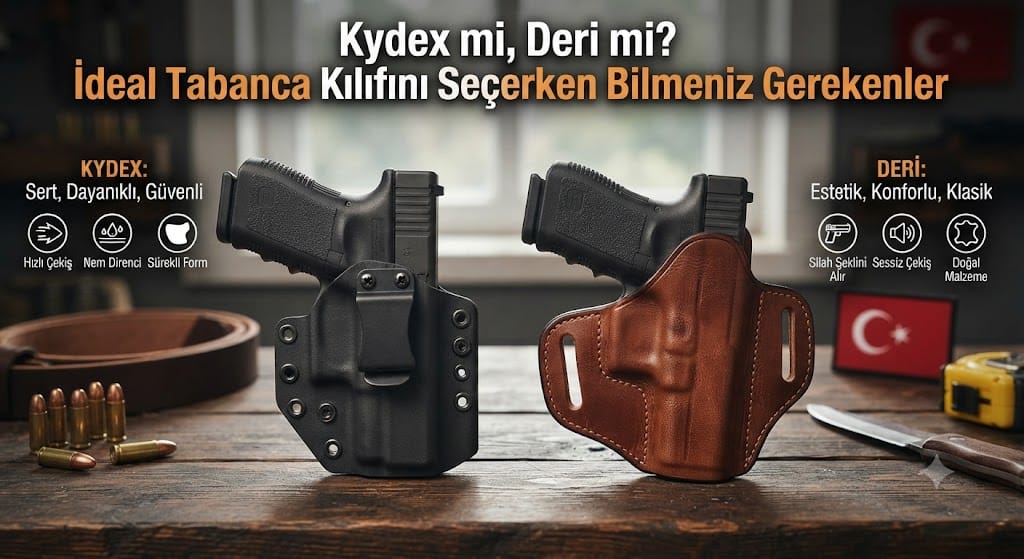 Kydex mi, Deri mi? İdeal Tabanca Kılıfını Seçerken Bilmeniz Gerekenler