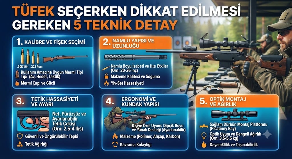 Tüfek Seçerken Dikkat Edilmesi Gereken 5 Teknik Detay