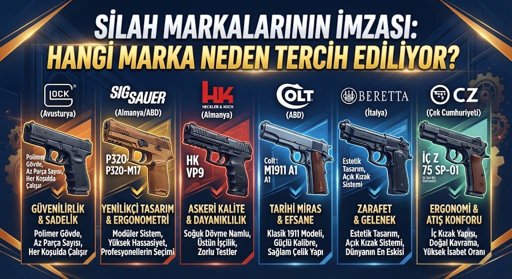 Silah Markalarının İmzası: Hangi Marka Neden Tercih Ediliyor?