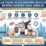 Silah Taşıma ve Bulundurma Mevzuatı: Bilmeniz Gereken Yasal Sınırlar