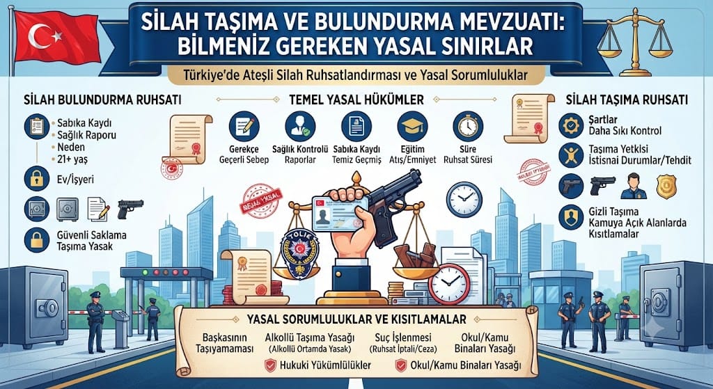 Silah Taşıma ve Bulundurma Mevzuatı: Bilmeniz Gereken Yasal Sınırlar
