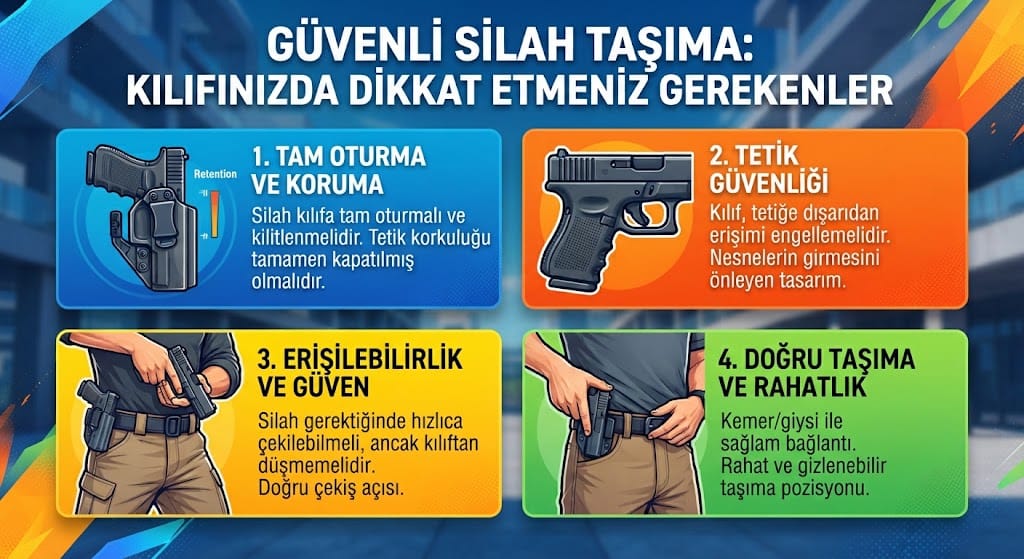 Güvenli Silah Taşıma: Kılıfınızda Dikkat Etmeniz Gerekenler