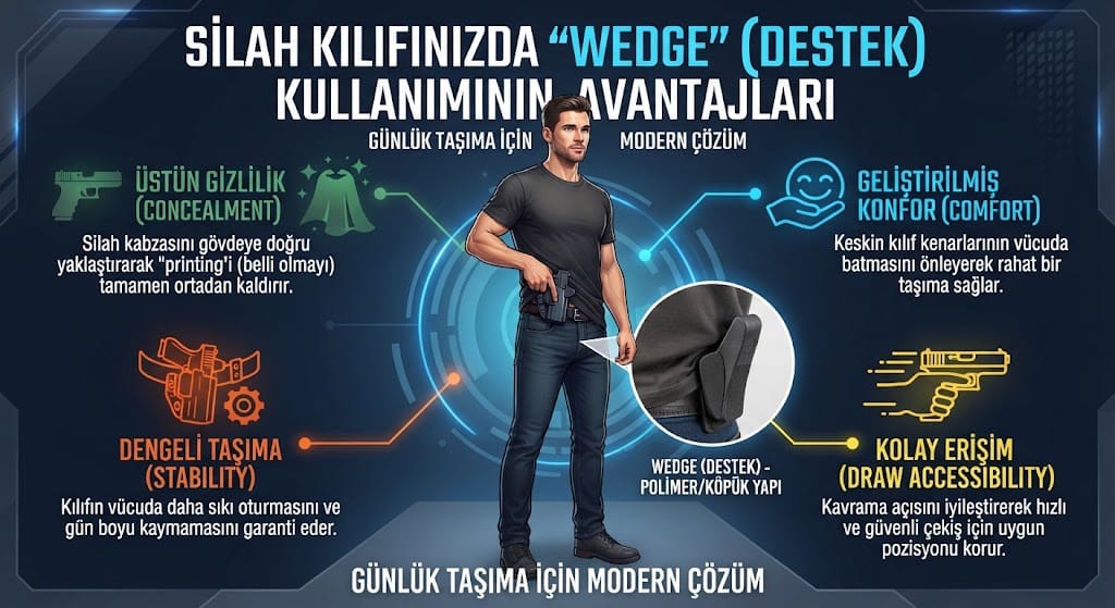 Silah Kılıfınızda "Wedge" (Destek) Kullanımının Avantajları