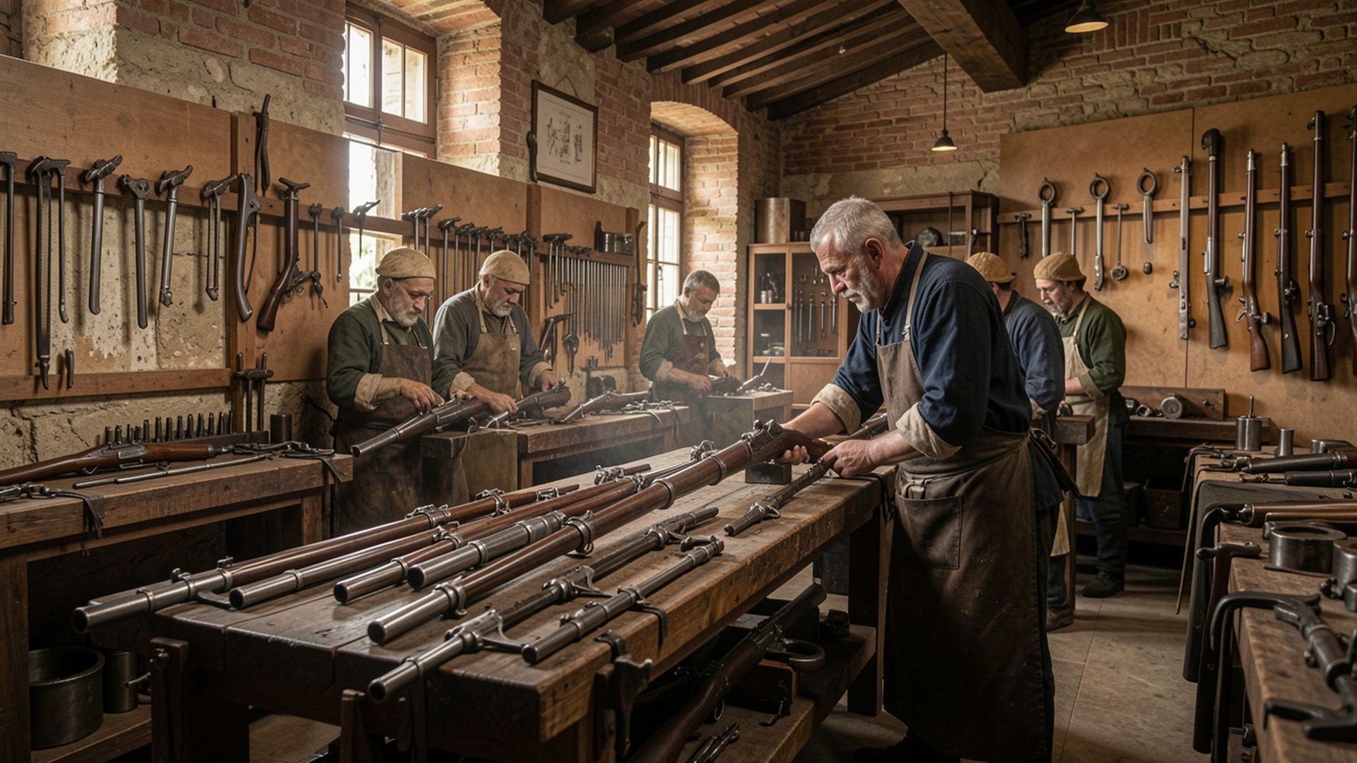 Beretta markasının tarihi: 16. yüzyıl İtalyan metal işçiliğini çağrıştıran tarihî atölye